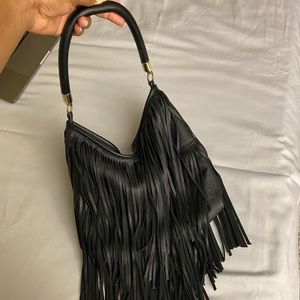 H&M Black Fringe Bag